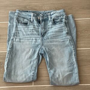 American Eagle Outfitters Women Sky Blue Skinny Jeans